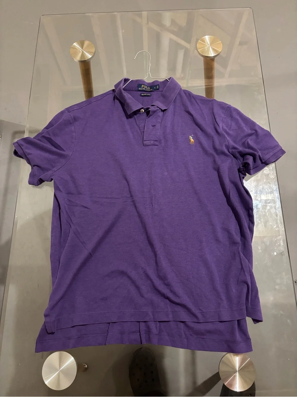 Ralph Lauren Purple Short-Sleeve Polo Shirt